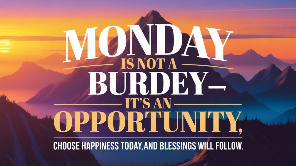Inspirational & Positive Monday Blessings