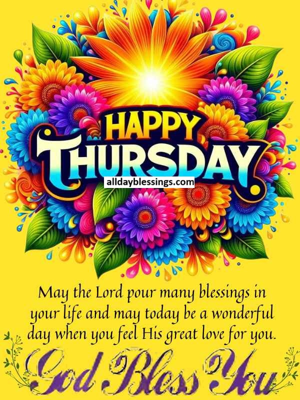 Beautiful Good Morning Thursday Blessing Images