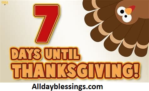 How Many Days Until Thanksgiving 2025? | Alldayblessings