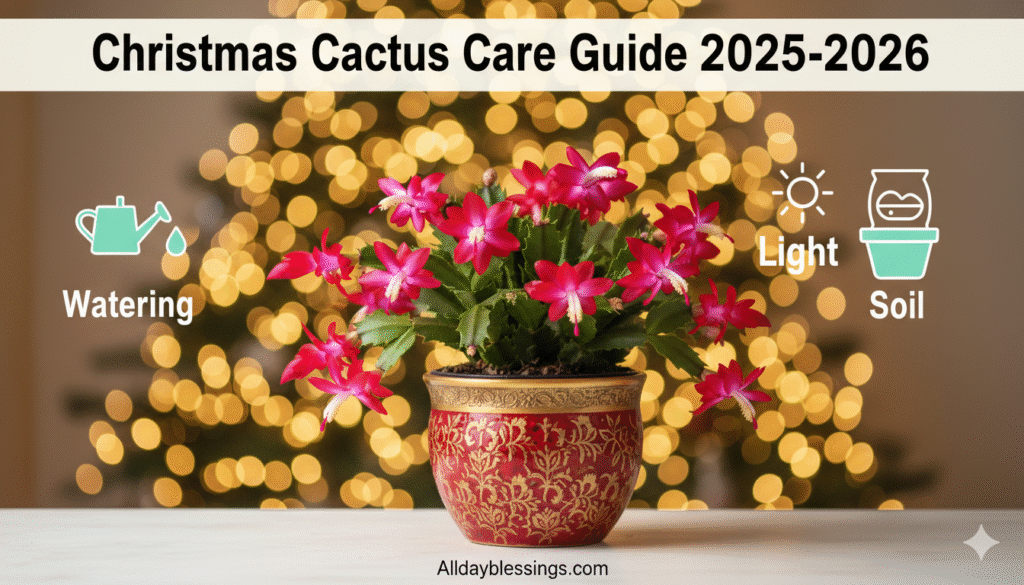 Christmas Cactus Care Guide 2025-2026 for Healthy Growth and Blooms
