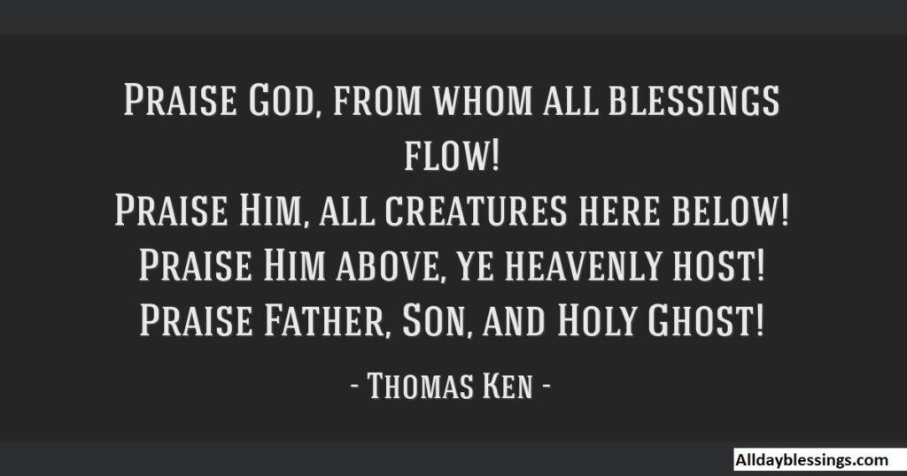 Praise God From Whom All Blessings Flow Lyrics (2026)