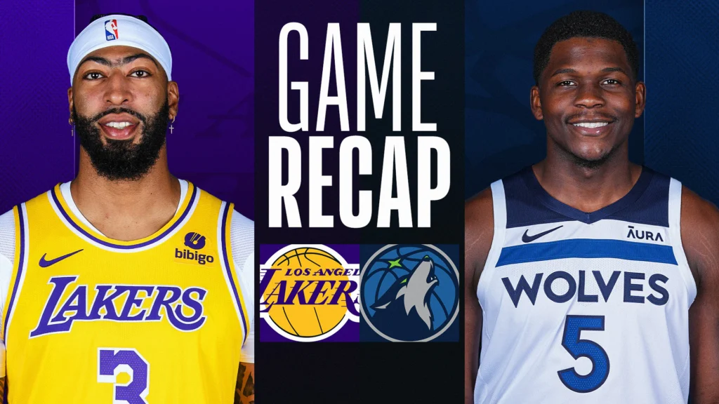 Lakers Vs Timberwolves Match Player Stats