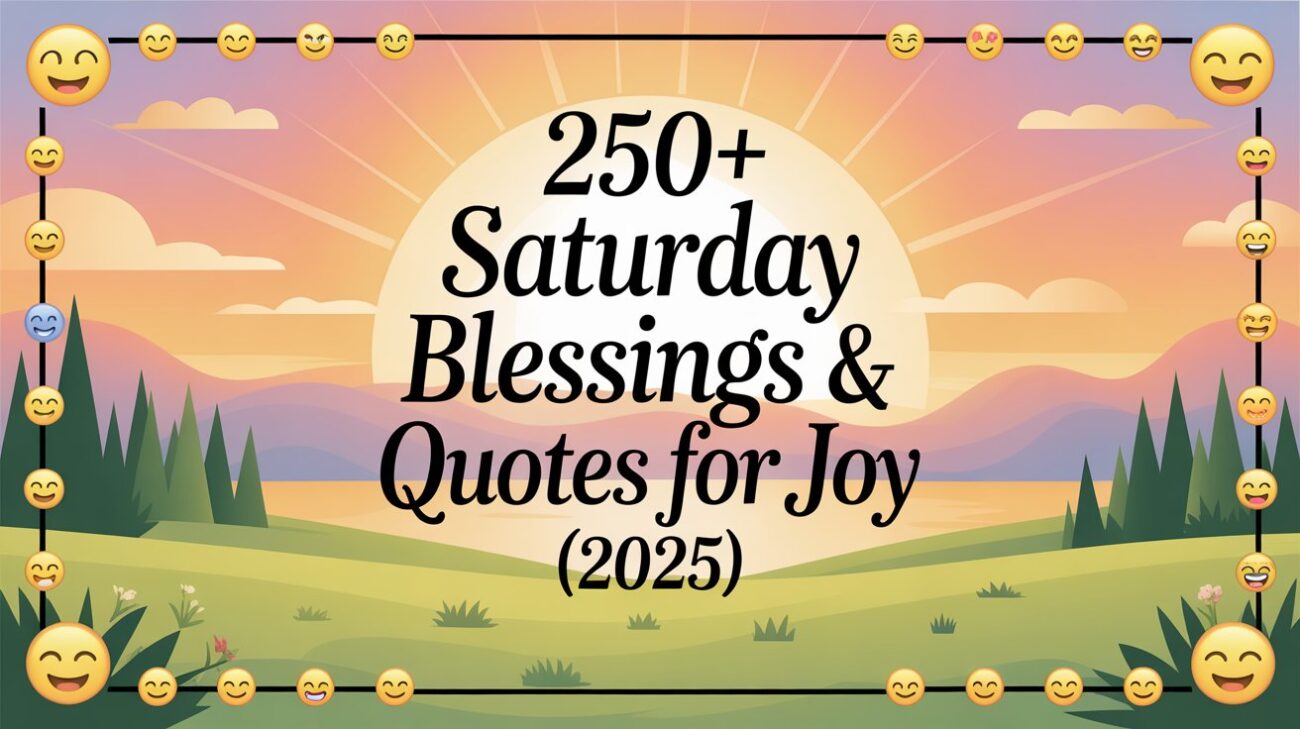 250+ Saturday Blessings & Quotes for Joy (2025)