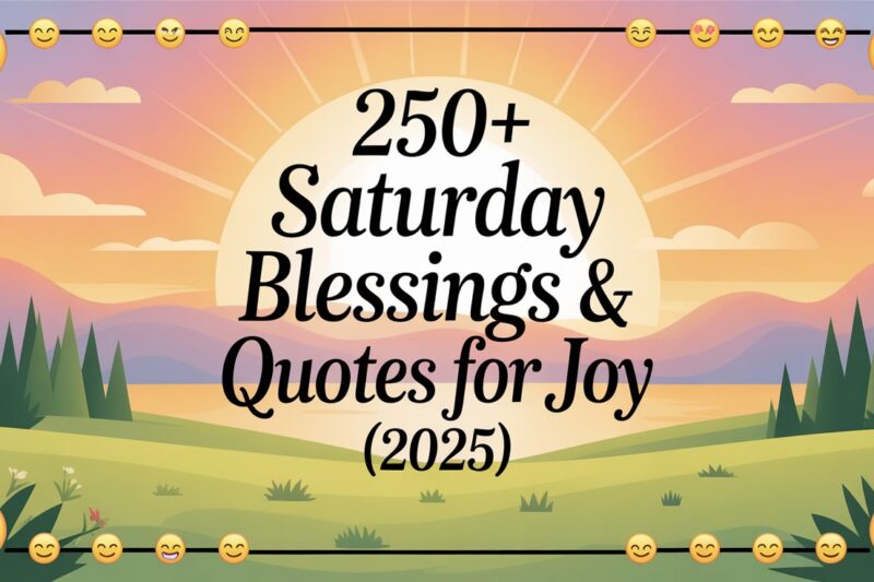 250+ Saturday Blessings & Quotes for Joy (2025)