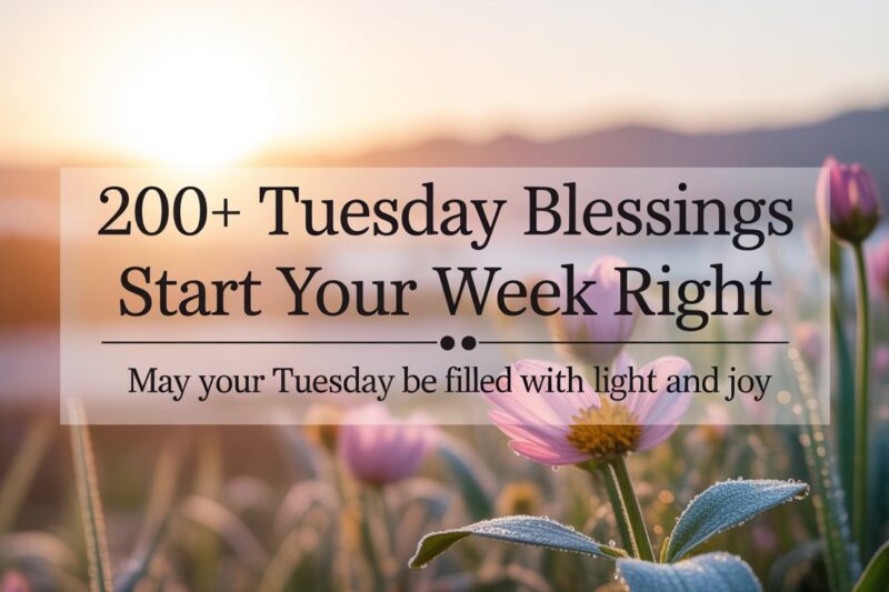 200+ Tuesday Blessings, Prayers, Morning & Happy Quotes