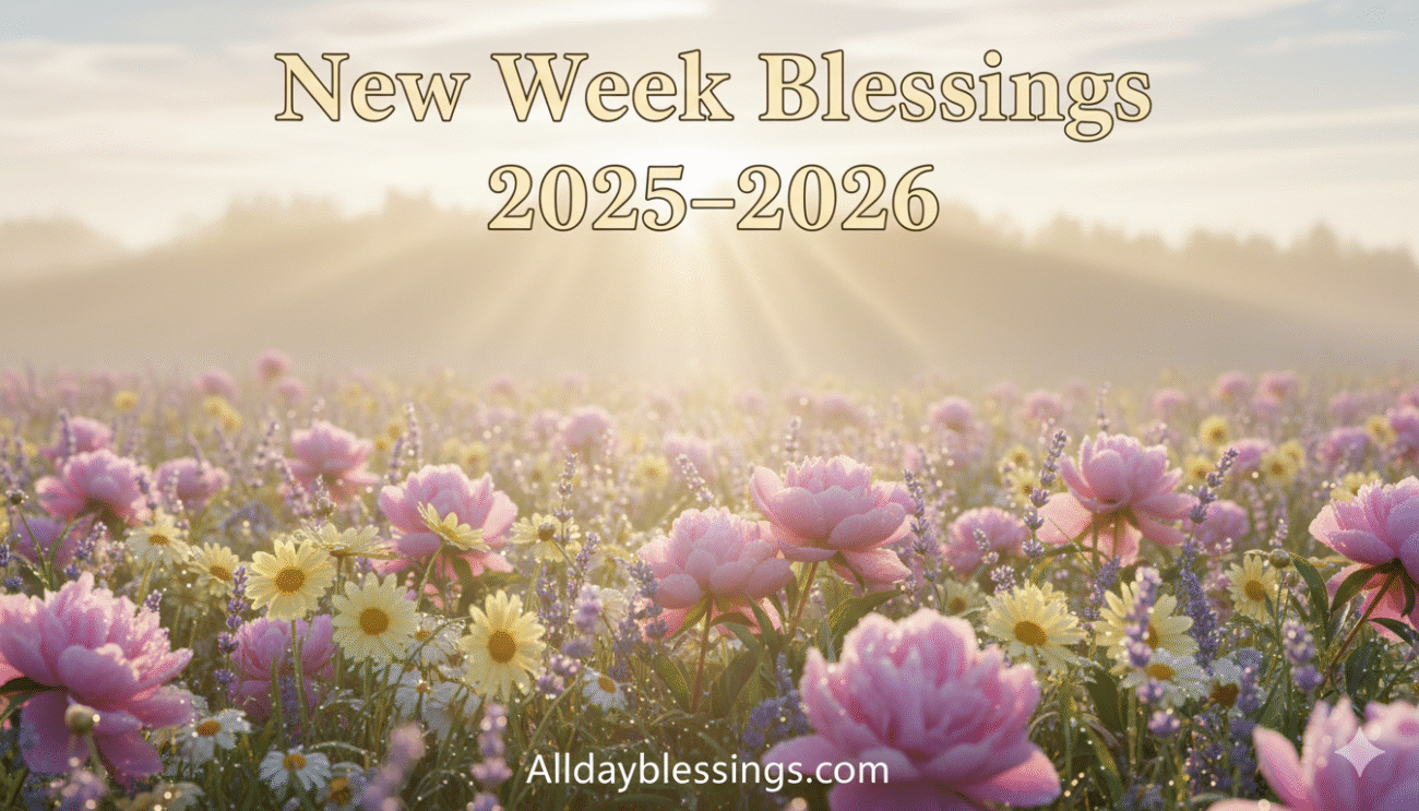 100+ Inspirational New Week Blessings 2025-2026