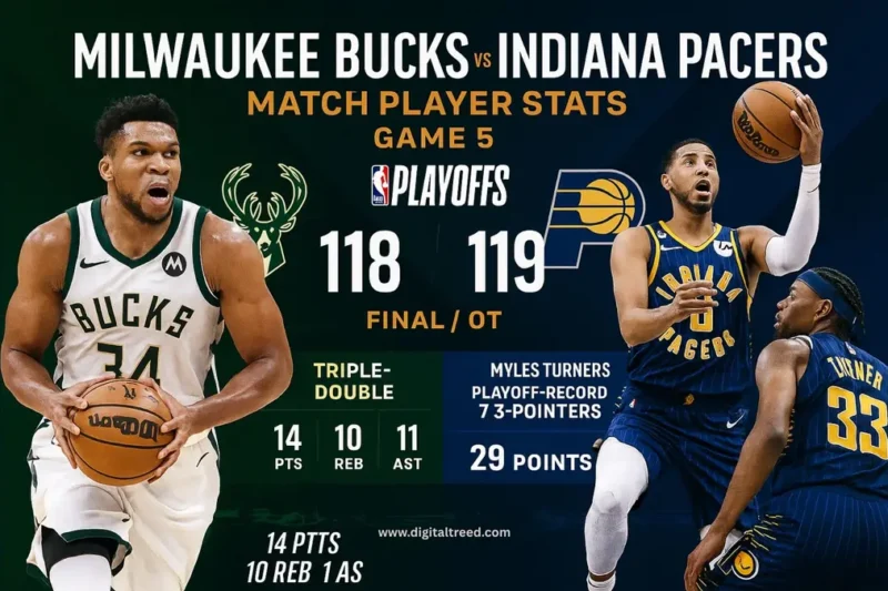 Milwaukee Bucks Vs Pacers Match Player Stats – Updated 2025