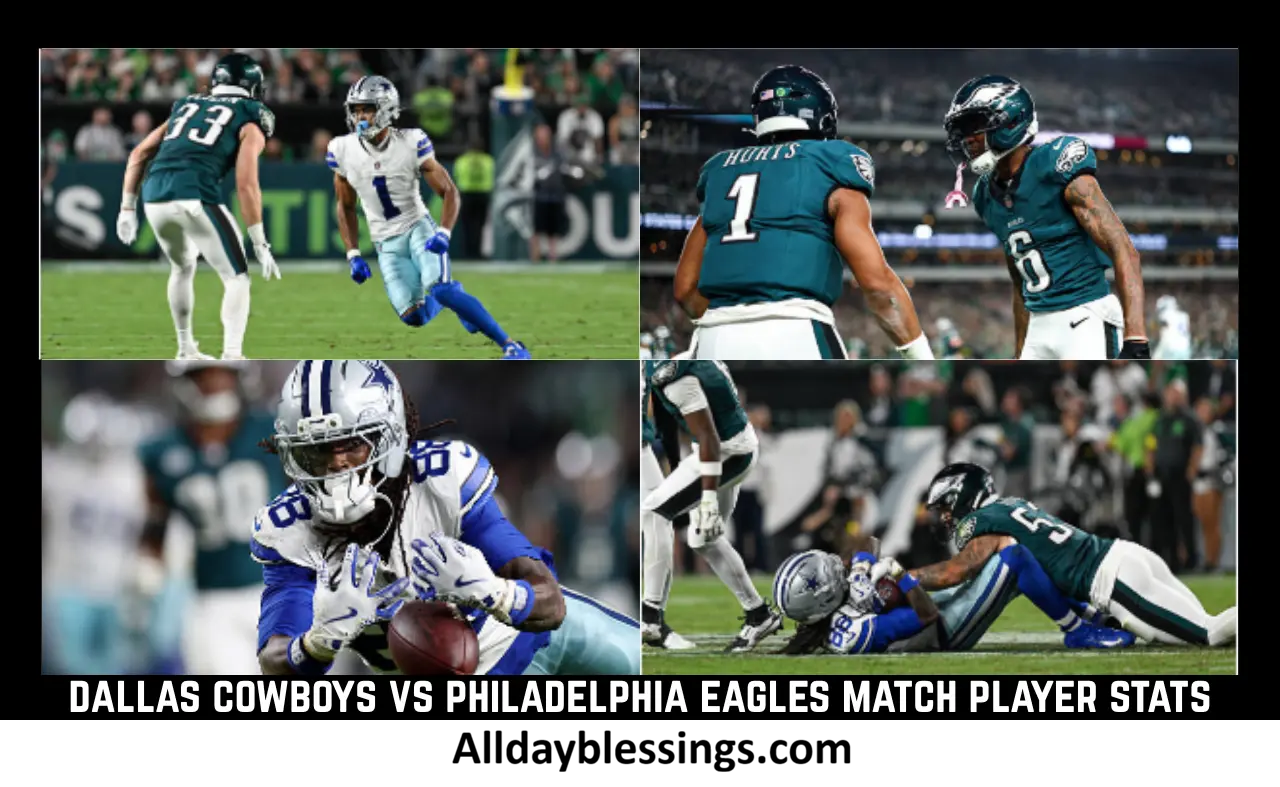 Dallas Cowboys vs Philadelphia Eagles Match Player Stats (2025)